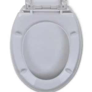 Abattant WC a fermeture en douceur Blanc Ovale