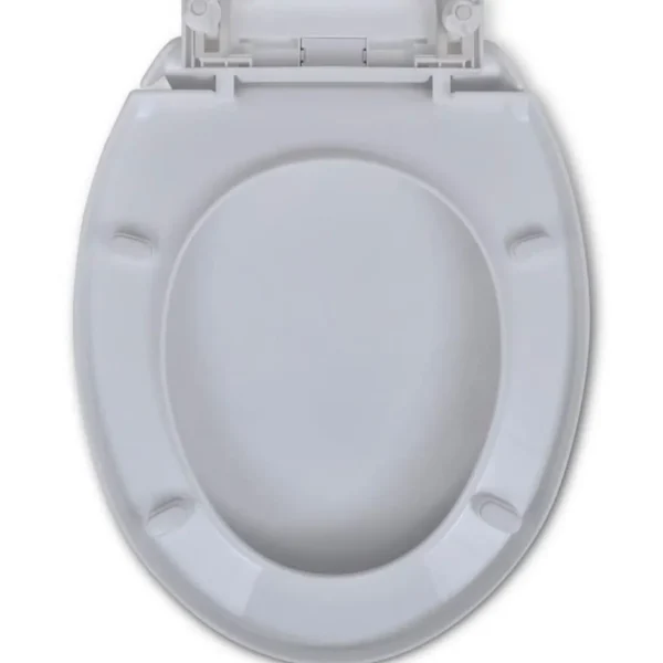 Abattant WC a fermeture en douceur Blanc Ovale