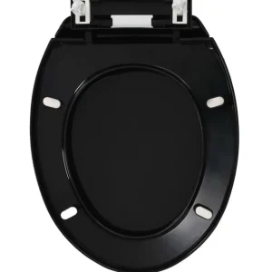 Abattant WC a fermeture en douceur Liberation rapide Noir