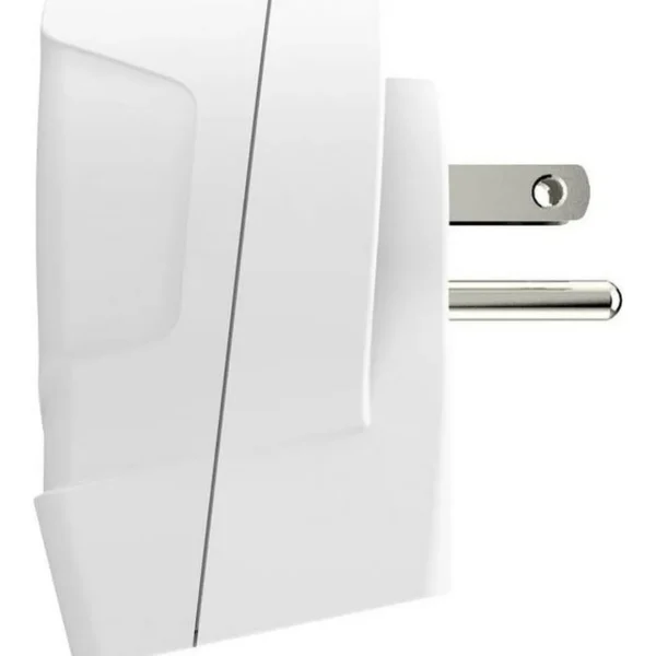 Adaptateur secteur de voyage Europe vers USA + Double chargeur USB - Blanc