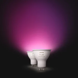 Ampoule LED connectée Hue White & Colors GU10 x2