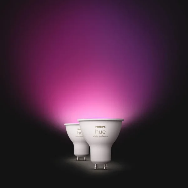 Ampoule LED connectée Hue White & Colors GU10 x2