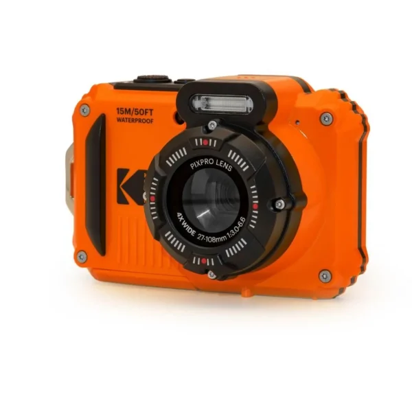Appareil photo Compact WPZ2 Orange + 1 Batterie + Carte 16 Go