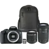 Appareil photo Reflex EOS 2000D Noir +18-55 IS+55-250 IS+Sac+SD 16Go