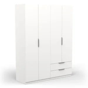 Armoire 4 portes 2 tiroirs L157 cm THIBAULT