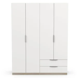 Armoire 4 portes 2 tiroirs L157 cm THIBAULT