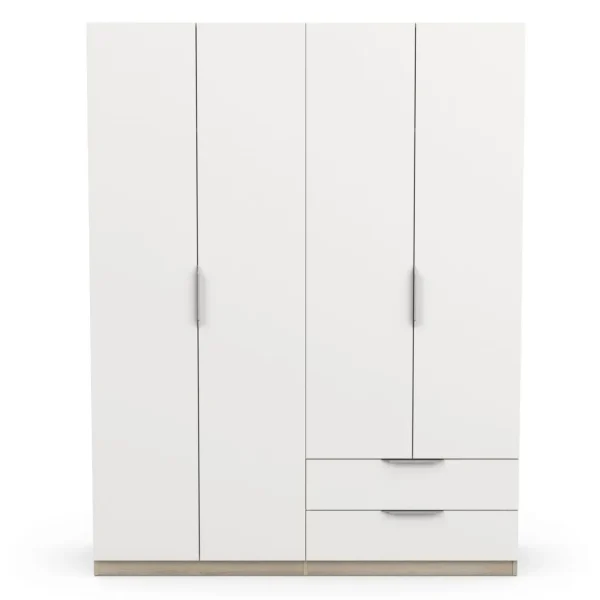 Armoire 4 portes 2 tiroirs L157 cm THIBAULT