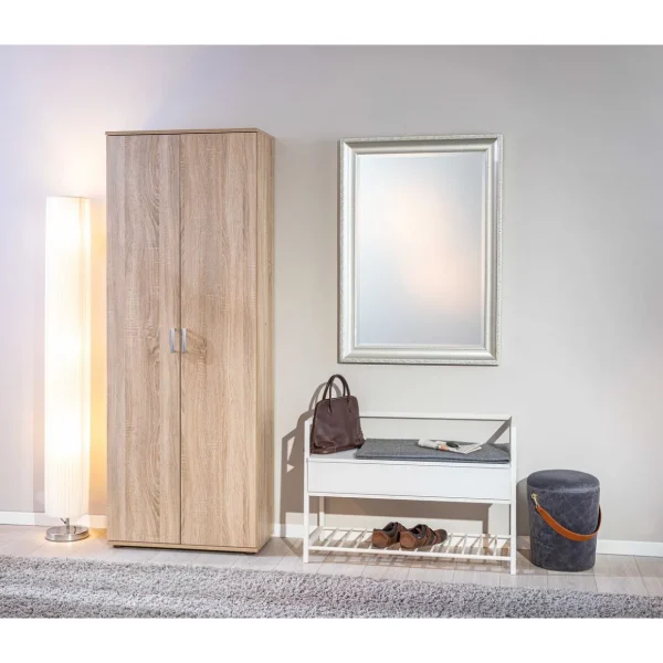 Armoire de rangement multifonctions 2 portes L70cm VISCONTI