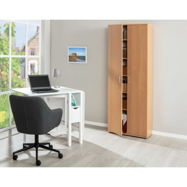 Armoire de rangement multifonctions 2 portes L70cm VISCONTI