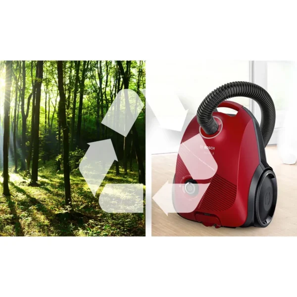 Aspirateur traîneau avec sac BGLS2RD1 - Rouge