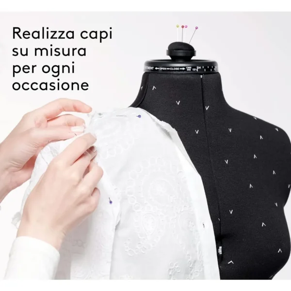 Atelier N.5 Mannequin Couture Réglable, Noir
