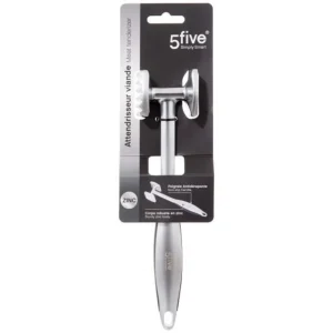 Attendrisseur à Viande Antidérapant Zinc 22cm Gris