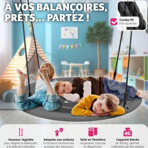 Balançoire nid d'oiseau Swayer, réglable en hauteur, 300 kg