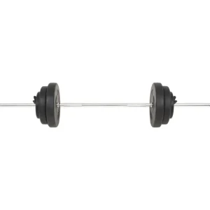 Barre d'halteres avec plaques 60 kg