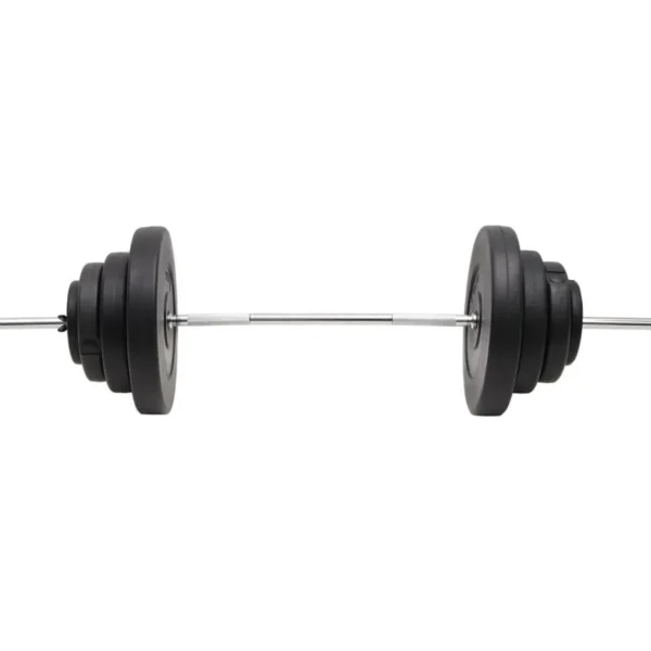 Barre d'halteres avec plaques 60 kg