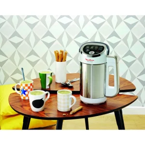 Blender chauffant soup maker LM841B10 - Argent et Blanc