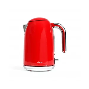 Bouilloire design Rétro rouge 1.7L
