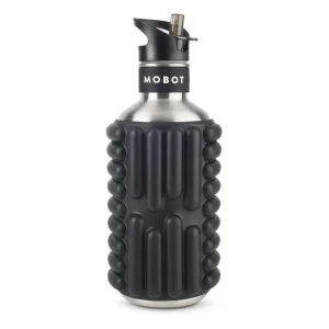 Bouteille de sport - Mobot - Fonction 2 en 1 rouleau de massage - Noir