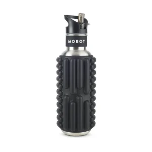 Bouteille de sport - Mobot - Fonction 2 en 1 rouleau de massage - Noir