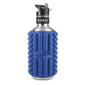 Bouteille de sport - Mobot - Fonction 2 en 1 rouleau de massage - Bleu