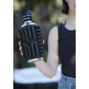 Bouteille de sport - Mobot - Fonction 2 en 1 rouleau de massage - Noir