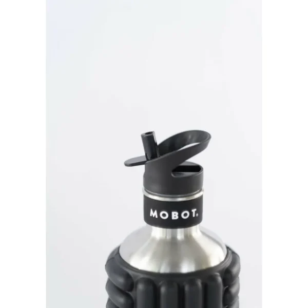 Bouteille de sport - Mobot - Fonction 2 en 1 rouleau de massage - Bleu