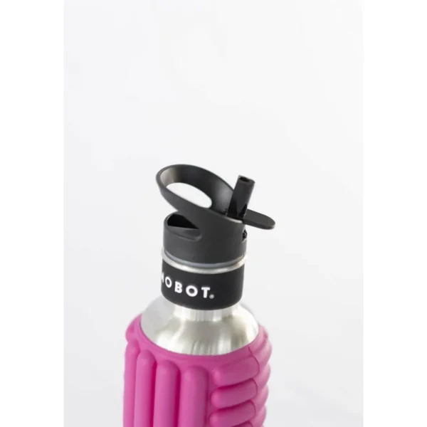 Bouteille de sport - Mobot - Fonction 2 en 1 rouleau de massage - Rouge métal