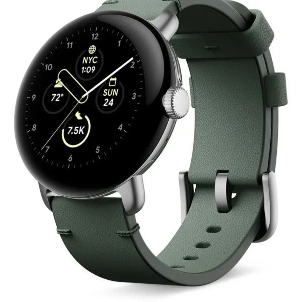 Bracelet Pixel Watch Cuir Small vert