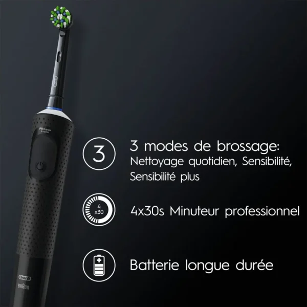 Brosse à dents électrique Vitality PRO - Noir