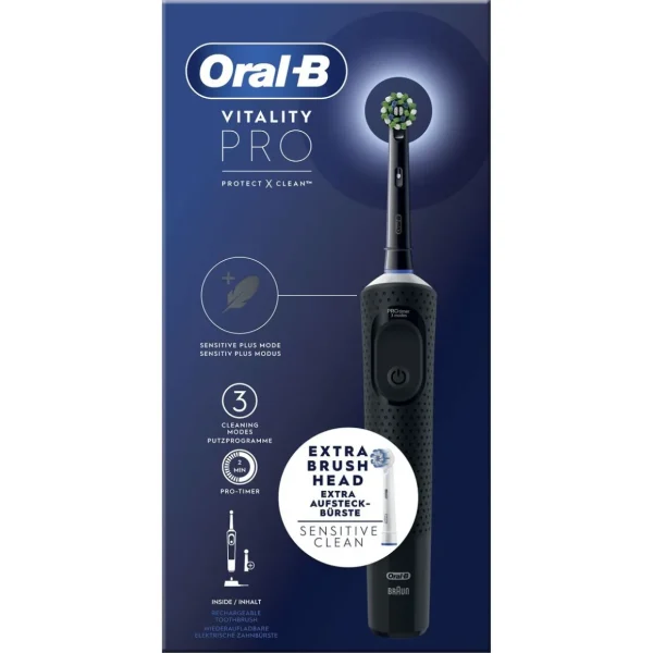 Brosse à dents électrique Vitality PRO - Noir