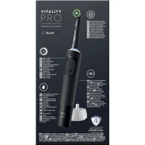 Brosse à dents électrique Vitality PRO - Noir