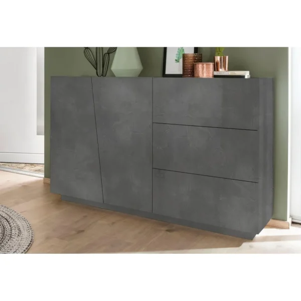 Buffet 2 portes 3 tiroirs L140cm VERONA