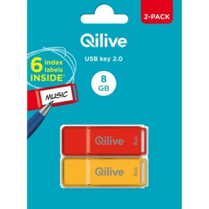 BUNDLE USB2.0 8GB BTS PACK 2 SPECIAL - Rouge et orange