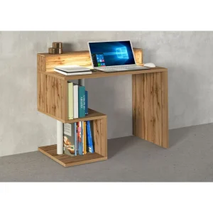 Bureau droit avec rehaussement L100 cm SANTA