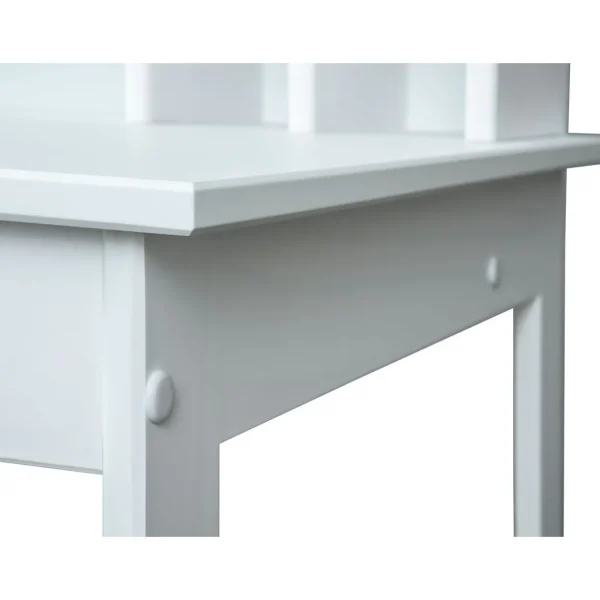 Bureau enfant en Pin massif vernis blanc MATHILDA