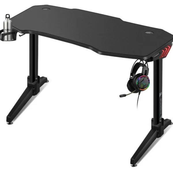 Bureau gamer HEADQUARTER 400 - RGB - Grande tail