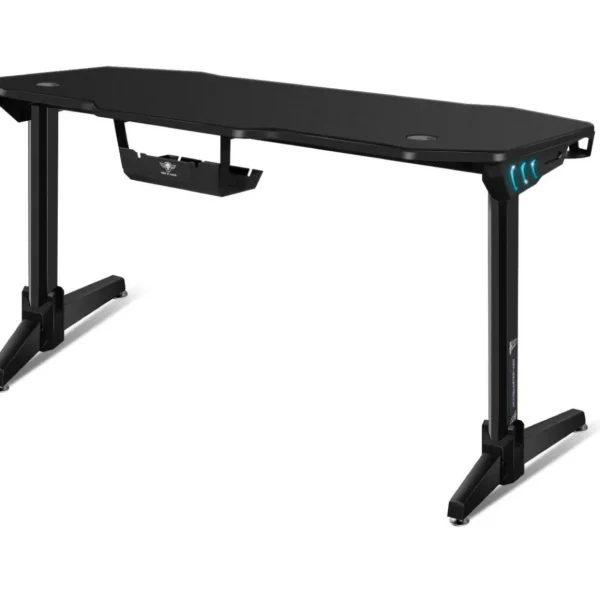 Bureau gamer HEADQUARTER 400 - RGB - Grande tail
