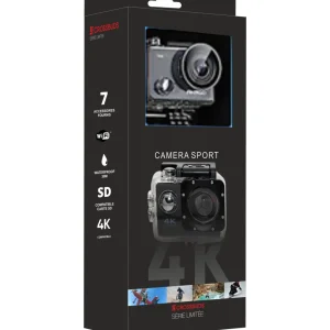 Caméra de sport CrossBuds TLVID02 4K - Noir