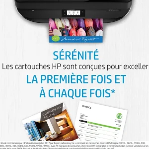 Cartouche d'Encre HP 62XL Noire grande capacité Authentique (C2P05AE)