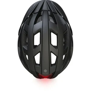 Casque de protection avec éclairage arrière LED - Taille L - Noir