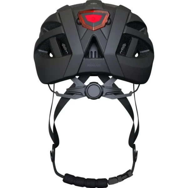 Casque de protection avec éclairage arrière LED - Taille L - Noir