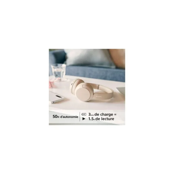 Casque WH-CH520 Crème