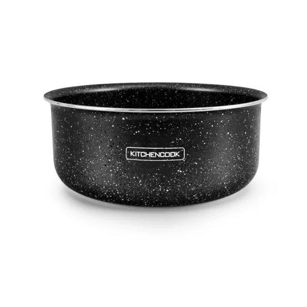 Casserole 18cm aluminium pressé tous feux dont induction effet pierre