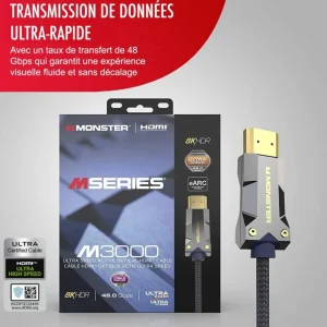 Câble HDMI M3000 UHD 8K DOLBY VISION HDR 48GBPS 10M