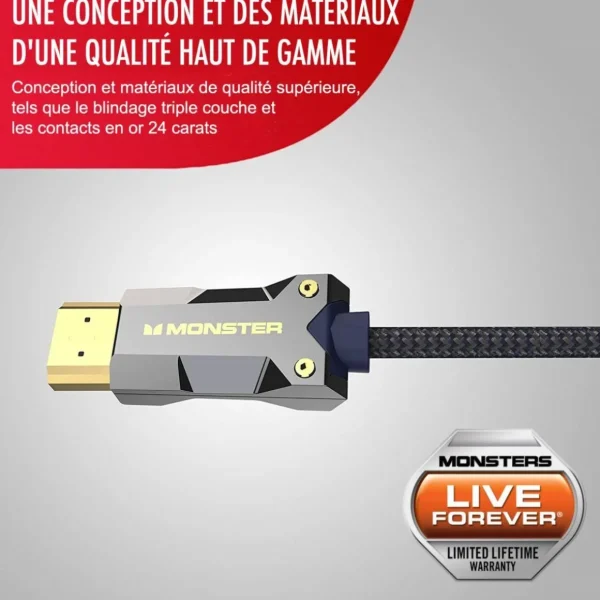 Câble HDMI M3000 UHD 8K DOLBY VISION HDR 48GBPS 15M