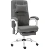 Chaise de bureau de massage Gris Similicuir