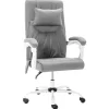Chaise de bureau de massage Gris Tissu