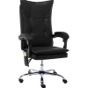 Chaise de bureau de massage Noir Similicuir