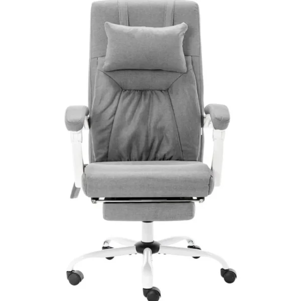 Chaise de bureau de massage Gris Tissu