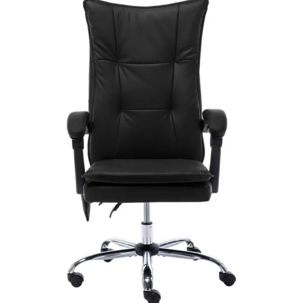 Chaise de bureau de massage Noir Similicuir